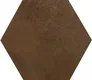 Subway Wall & Floor Tile TL 05275 B Hexalite Caramel 10 x 9 inch (250x220 mm) Vitrified Matte Finish - 8 mm | Suitable for Living Room, Accent / Feature Walls, Bathroom, Kitchen Wall & Backsplashes | Image 1