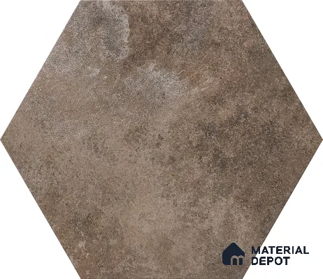 Hexagonal Wall & Floor Tile TL 05275 C Hexalite Oxide 10 x 9 inch (250x220 mm) Vitrified Matte Finish - 8 mm | Suitable for Living Room, Accent / Feature Walls, Bathroom, Kitchen Wall & Backsplashes (Sample)