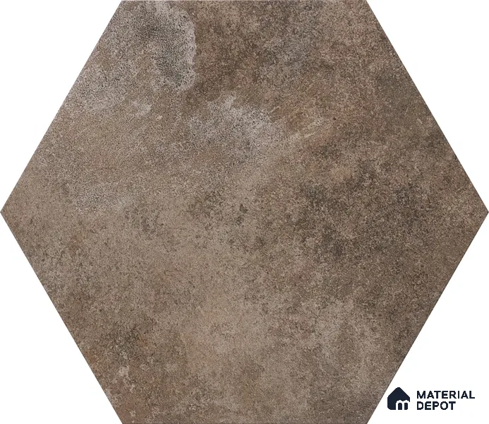 Hexagonal Wall & Floor Tile TL 05275 C Hexalite Oxide 10 x 9 inch (250x220 mm) Vitrified Matte Finish - 8 mm | Suitable for Living Room, Accent / Feature Walls, Bathroom, Kitchen Wall & Backsplashes (Sample)
