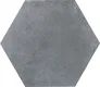 Subway Wall & Floor Tile TL 05275 E Hexalite Grigio 10 x 9 inch (250x220 mm) Vitrified Matte Finish - 8 mm | Suitable for Living Room, Accent / Feature Walls, Bathroom, Kitchen Wall & Backsplashes | Image 1