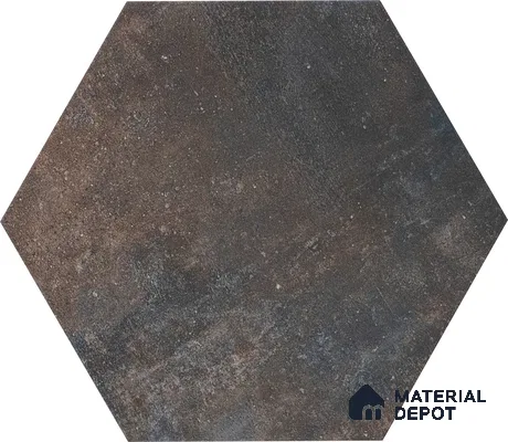 Hexagonal Wall & Floor Tile TL 05275 G Hexalite Charcoal 10 x 9 inch (250x220 mm) Vitrified Matte Finish - 8 mm | Suitable for Living Room, Accent / Feature Walls, Bathroom, Kitchen Wall & Backsplashes