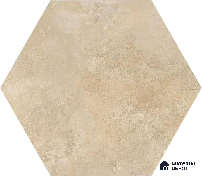 Hexagonal Wall & Floor Tile TL 05275 Hexalite Cocoa 10 x 9 inch (250x220 mm) Vitrified Matte Finish - 8 mm | 20 Random Faces | Suitable for Living Room, Accent / Feature Walls, Bathroom, Kitchen Wall & Backsplashes (Sample)