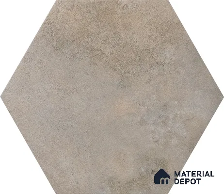 Hexagonal Wall & Floor Tile TL 05275 Hexalite Cocoa 10 x 9 inch (250x220 mm) Vitrified Matte Finish - 8 mm | 20 Random Faces | Suitable for Living Room, Accent / Feature Walls, Bathroom, Kitchen Wall & Backsplashes (Sample)