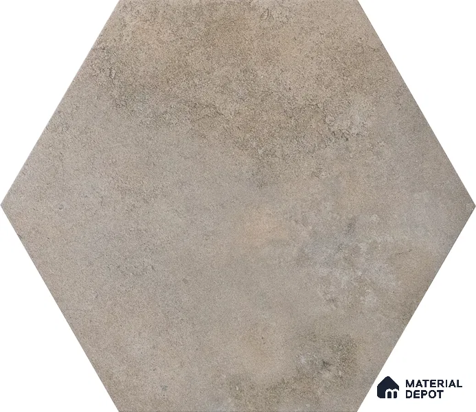 Hexagonal Wall & Floor Tile TL 05275 Hexalite Cocoa 10 x 9 inch (250x220 mm) Vitrified Matte Finish - 8 mm | 20 Random Faces | Suitable for Living Room, Accent / Feature Walls, Bathroom, Kitchen Wall & Backsplashes (Sample)