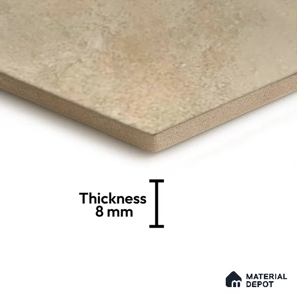 Hexagonal Wall & Floor Tile TL 05275 Hexalite Cocoa 10 x 9 inch (250x220 mm) Vitrified Matte Finish - 8 mm | 20 Random Faces | Suitable for Living Room, Accent / Feature Walls, Bathroom, Kitchen Wall & Backsplashes (Sample)