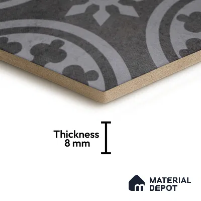 Subway Wall & Floor Tile TL 05271 B Hexalite Grana Grey Decor 10 x 9 inch (250x220 mm) Vitrified Matte Finish - 8 mm | Random Design | Suitable for Living Room, Accent / Feature Walls, Bathroom, Kitchen Wall & Backsplashes (Sample)