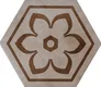 Subway Wall & Floor Tile TL 05271 D Hexalite Grana Latte Decor 10 x 9 inch (250x220 mm) Vitrified Matte Finish - 8 mm | Random Design | Suitable for Living Room, Accent / Feature Walls, Bathroom, Kitchen Wall & Backsplashes | Image 1