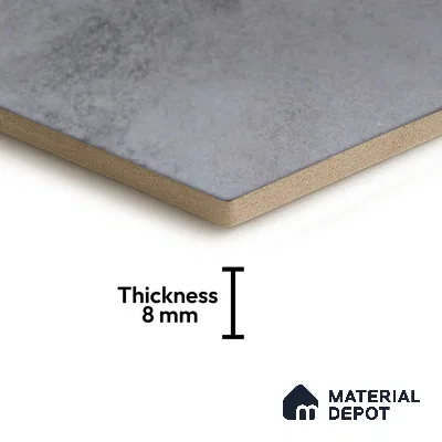 Hexagonal Wall & Floor Tile TL 05271 Hexalite Grana Grey Base 10 x 9 inch (250x220 mm) Vitrified Matte Finish - 8 mm | Suitable for Living Room, Accent / Feature Walls, Bathroom, Kitchen Wall & Backsplashes (Sample)