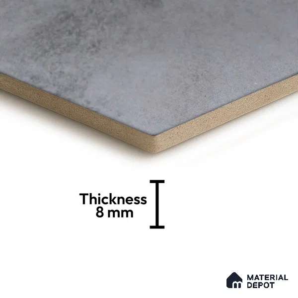 Hexagonal Wall & Floor Tile TL 05271 Hexalite Grana Grey Base 10 x 9 inch (250x220 mm) Vitrified Matte Finish - 8 mm | Suitable for Living Room, Accent / Feature Walls, Bathroom, Kitchen Wall & Backsplashes (Sample)