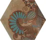 Subway Wall & Floor Tile TL 05273 B Hexalite Miles Espresso Decor 10 x 9 inch (250x220 mm) Vitrified Matte Finish - 8 mm | Random Design | Suitable for Living Room, Accent / Feature Walls, Bathroom, Kitchen Wall & Backsplashes | Image 1
