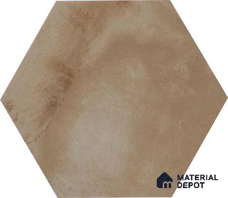 Hexagonal Wall & Floor Tile TL 05273 Hexalite Miles Espresso Base 10 x 9 inch (250x220 mm) Vitrified Matte Finish - 8 mm | Suitable for Living Room, Accent / Feature Walls, Bathroom, Kitchen Wall & Backsplashes