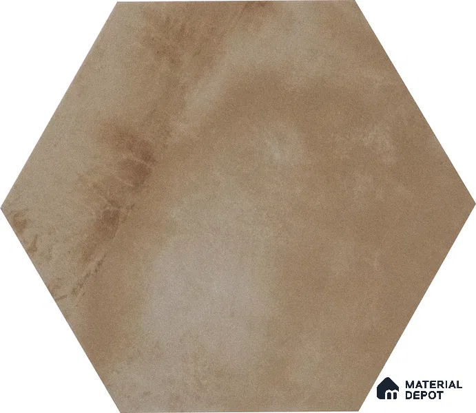 Hexagonal Wall & Floor Tile TL 05273 Hexalite Miles Espresso Base 10 x 9 inch (250x220 mm) Vitrified Matte Finish - 8 mm | Suitable for Living Room, Accent / Feature Walls, Bathroom, Kitchen Wall & Backsplashes