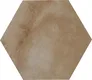 Subway Wall & Floor Tile TL 05273 Hexalite Miles Espresso Base 10 x 9 inch (250x220 mm) Vitrified Matte Finish - 8 mm | Suitable for Living Room, Accent / Feature Walls, Bathroom, Kitchen Wall & Backsplashes | Image 1