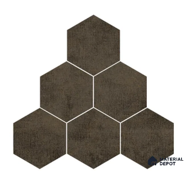 Subway Wall & Floor Tile TL 05277 B Hexalite Weaved Tepoch 10 x 9 inch (250x220 mm) Vitrified Matte Finish - 8 mm | Suitable for Accent / Feature Walls, Bathroom, Kitchen Wall & Backsplashes