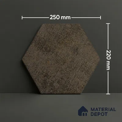 Subway Wall & Floor Tile TL 05277 B Hexalite Weaved Tepoch 10 x 9 inch (250x220 mm) Vitrified Matte Finish - 8 mm | Suitable for Accent / Feature Walls, Bathroom, Kitchen Wall & Backsplashes