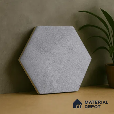 Subway Wall & Floor Tile TL 05277 C Hexalite Weaved Thunder 10 x 9 inch (250x220 mm) Vitrified Matte Finish - 8 mm | Suitable for Accent / Feature Walls, Bathroom, Kitchen Wall & Backsplashes