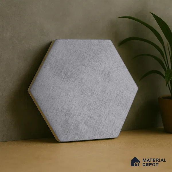 Subway Wall & Floor Tile TL 05277 C Hexalite Weaved Thunder 10 x 9 inch (250x220 mm) Vitrified Matte Finish - 8 mm | Suitable for Accent / Feature Walls, Bathroom, Kitchen Wall & Backsplashes