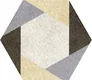 Subway Wall & Floor Tile TL 05277 E Hexalite Weaved Mocha 10 x 9 inch (250x220 mm) Vitrified Matte Finish - 8 mm | Random Design | Suitable for Living Room, Accent / Feature Walls, Bathroom, Kitchen Wall & Backsplashes | Image 1