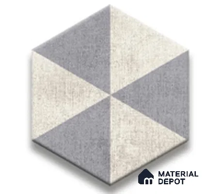 Subway Wall & Floor Tile TL 05277 E Hexalite Weaved Mocha 10 x 9 inch (250x220 mm) Vitrified Matte Finish - 8 mm | Random Design | Suitable for Accent / Feature Walls, Bathroom, Kitchen Wall & Backsplashes (Sample)