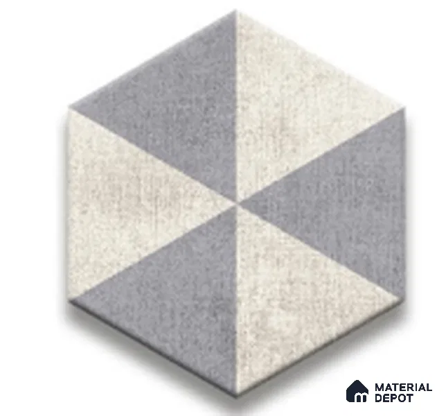 Subway Wall & Floor Tile TL 05277 E Hexalite Weaved Mocha 10 x 9 inch (250x220 mm) Vitrified Matte Finish - 8 mm | Random Design | Suitable for Accent / Feature Walls, Bathroom, Kitchen Wall & Backsplashes (Sample)