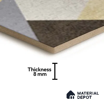 Subway Wall & Floor Tile TL 05277 E Hexalite Weaved Mocha 10 x 9 inch (250x220 mm) Vitrified Matte Finish - 8 mm | Random Design | Suitable for Accent / Feature Walls, Bathroom, Kitchen Wall & Backsplashes (Sample)
