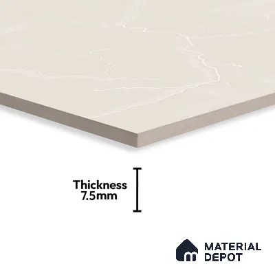 Marble Wall Tile TL 05999 B 7622 D Dark 2 ft x 1 ft Ceramic Luster Glossy Finish - 7.5 mm | Suitable For Kitchen, Bathroom