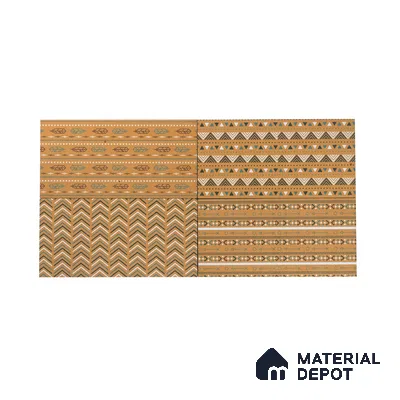 Subway Wall & Floor Tile TL 05235 B Lines & Layers Salmon Rust Decor 12 x 6 inch Vitrified Matte Finish - 8 mm | 8 Random Faces | Suitable for Accent / Feature Walls, Bathroom, Kitchen Wall & Backsplashes