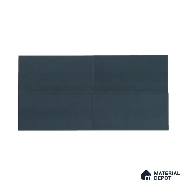 Subway Wall & Floor Tile TL 05235 C Lines & Layers Navy Blue Plain 12 x 6 inch Vitrified Matte Finish - 8 mm | 9 Random Faces | Suitable for Accent / Feature Walls, Bathroom, Kitchen Wall & Backsplashes