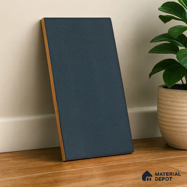 Subway Wall & Floor Tile TL 05235 C Lines & Layers Navy Blue Plain 12 x 6 inch Vitrified Matte Finish - 8 mm | 9 Random Faces | Suitable for Accent / Feature Walls, Bathroom, Kitchen Wall & Backsplashes