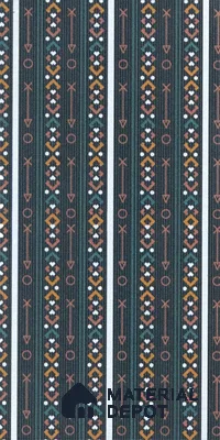 Subway Wall & Floor Tile TL 05235 D Lines & Layers Navy Blue Decor 12 x 6 inch Vitrified Matte Finish - 8 mm | 8 Random Faces | Suitable for Accent / Feature Walls, Bathroom, Kitchen Wall & Backsplashes (Sample)