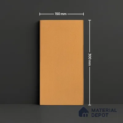 Subway Wall & Floor Tile TL 05235 Lines & Layers Salmon Rust Plain 12 x 6 inch Vitrified Matte Finish - 8 mm | 9 Random Faces | Suitable for Accent / Feature Walls, Bathroom, Kitchen Wall & Backsplashes