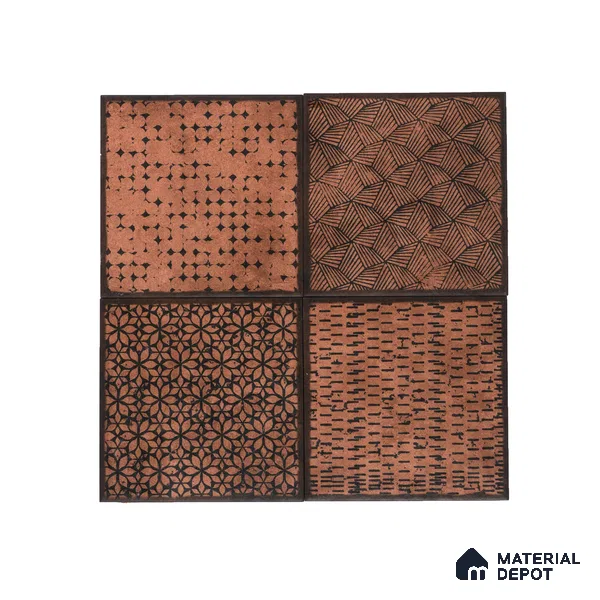 Subway Wall & Floor Tile TL 05252 B Marrueco Goldstone Decor 8 x 8 inch Vitrified Matte Finish - 8 mm | Random Design | Suitable for Accent / Feature Walls, Bathroom, Kitchen Wall & Backsplashes | Please Expect a Slight Variation of Pattern