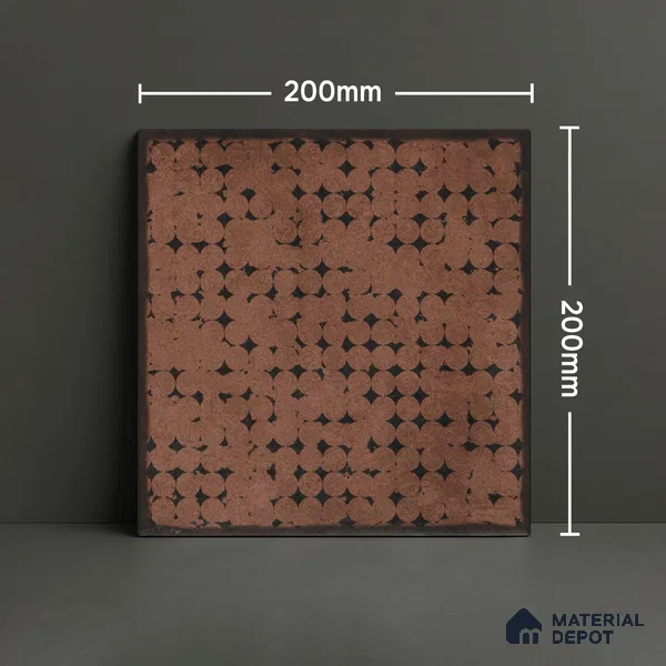 Subway Wall & Floor Tile TL 05252 B Marrueco Goldstone Decor 8 x 8 inch Vitrified Matte Finish - 8 mm | Random Design | Suitable for Accent / Feature Walls, Bathroom, Kitchen Wall & Backsplashes | Please Expect a Slight Variation of Pattern