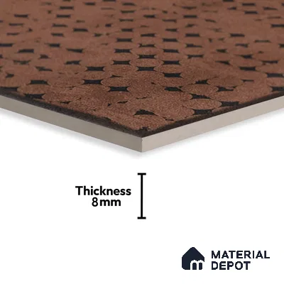 Subway Wall & Floor Tile TL 05252 B Marrueco Goldstone Decor 8 x 8 inch Vitrified Matte Finish - 8 mm | Random Design | Suitable for Accent / Feature Walls, Bathroom, Kitchen Wall & Backsplashes | Please Expect a Slight Variation of Pattern