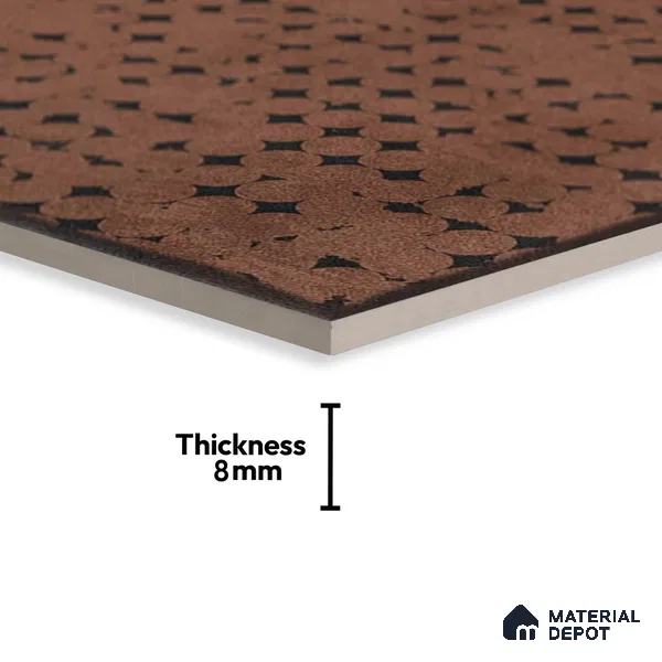 Subway Wall & Floor Tile TL 05252 B Marrueco Goldstone Decor 8 x 8 inch Vitrified Matte Finish - 8 mm | Random Design | Suitable for Accent / Feature Walls, Bathroom, Kitchen Wall & Backsplashes | Please Expect a Slight Variation of Pattern