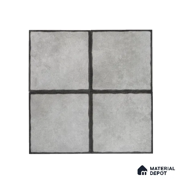 Subway Wall & Floor Tile TL 05252 D Marrueco Pewter Ash Base 8 x 8 inch Vitrified Matte Finish - 8 mm | Suitable for Accent / Feature Walls, Bathroom, Kitchen Wall & Backsplashes | Please Expect a Slight Variation of Pattern (Sample)