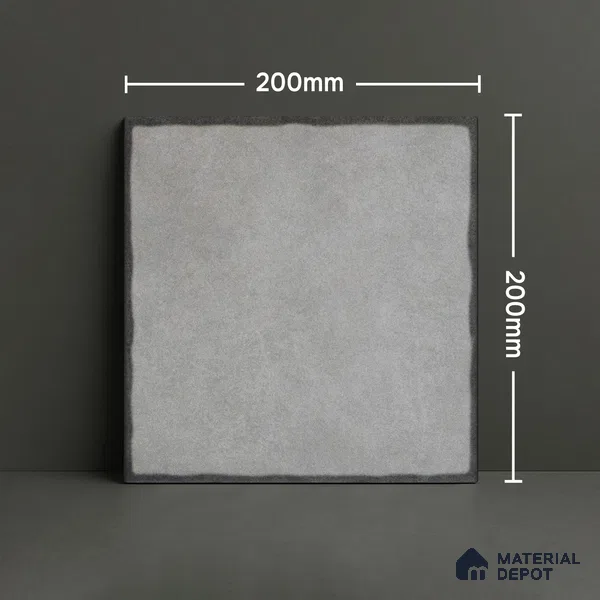 Subway Wall & Floor Tile TL 05252 D Marrueco Pewter Ash Base 8 x 8 inch Vitrified Matte Finish - 8 mm | Suitable for Accent / Feature Walls, Bathroom, Kitchen Wall & Backsplashes | Please Expect a Slight Variation of Pattern (Sample)