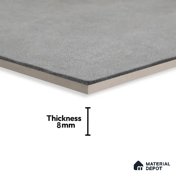 Subway Wall & Floor Tile TL 05252 D Marrueco Pewter Ash Base 8 x 8 inch Vitrified Matte Finish - 8 mm | Suitable for Accent / Feature Walls, Bathroom, Kitchen Wall & Backsplashes | Please Expect a Slight Variation of Pattern (Sample)