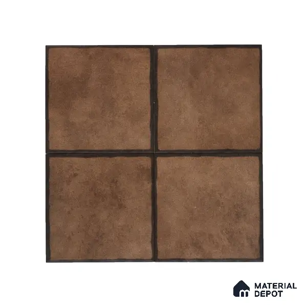 Subway Wall & Floor Tile TL 05252 Marrueco Burnished Brown Base 8 x 8 inch Vitrified Matte Finish - 8 mm | Suitable for Accent / Feature Walls, Bathroom, Kitchen Wall & Backsplashes | Please Expect a Slight Variation of Pattern