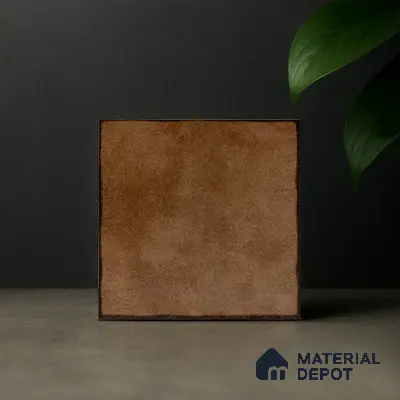 Subway Wall & Floor Tile TL 05252 Marrueco Burnished Brown Base 8 x 8 inch Vitrified Matte Finish - 8 mm | Suitable for Accent / Feature Walls, Bathroom, Kitchen Wall & Backsplashes | Please Expect a Slight Variation of Pattern