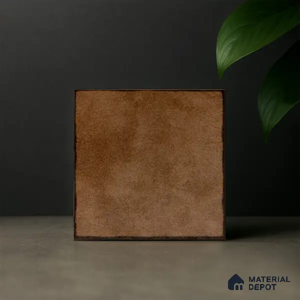 Subway Wall & Floor Tile TL 05252 Marrueco Burnished Brown Base 8 x 8 inch Vitrified Matte Finish - 8 mm | Suitable for Accent / Feature Walls, Bathroom, Kitchen Wall & Backsplashes | Please Expect a Slight Variation of Pattern