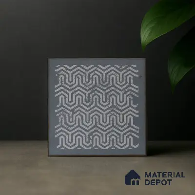 Subway Moroccan Wall & Floor Tile TL 05269 D Mythos Slated Syncstone Decor 8 x 8 inch Vitrified Matte Finish - 8 mm | 12 Random Faces | Suitable for Accent / Feature Walls, Bathroom, Kitchen Wall & Backsplashes | Please Expect a Slight Variation of Pattern