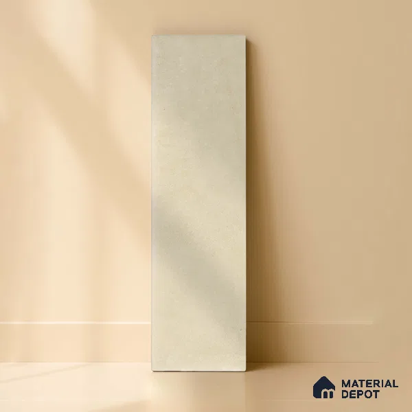 Subway Wall Tile TL 06161 D Eclat Blanc Lustrous Latte 12 x 3 inch Ceramic Glossy Finish - 10 mm | 48 Random Design | Suitable for Accent / Feature Walls, Bathroom, Kitchen Wall & Backsplashes
