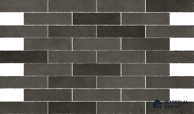 Subway Wall Tile TL 06161 E Eclat Blanc Gleam Touch 12 x 3 inch Ceramic Glossy Finish - 10 mm | 48 Random Design | Suitable for Accent / Feature Walls, Bathroom, Kitchen Wall & Backsplashes