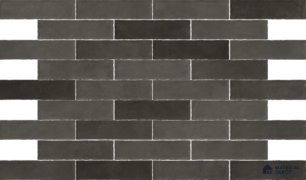 Subway Wall Tile TL 06161 E Eclat Blanc Gleam Touch 12 x 3 inch Ceramic Glossy Finish - 10 mm | 48 Random Design | Suitable for Accent / Feature Walls, Bathroom, Kitchen Wall & Backsplashes