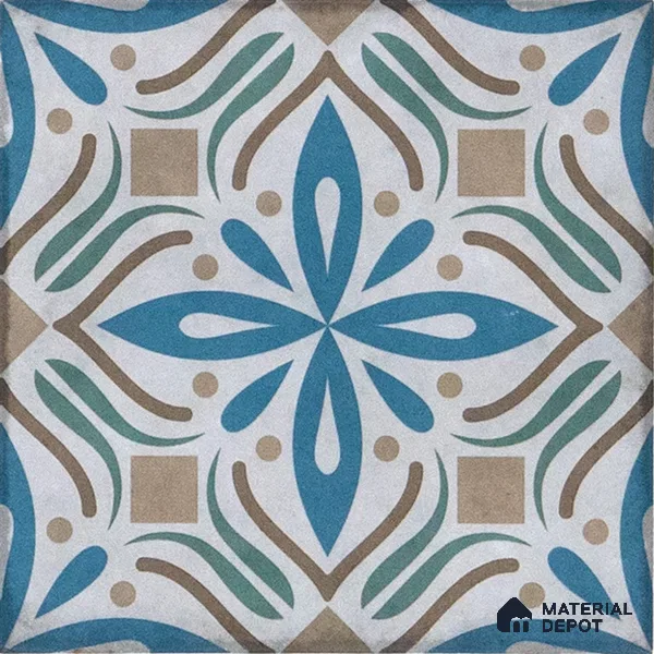 Subway Moroccan Wall & Floor Tile TL 05255 B Silonite Minerva Decor 8 x 8 inch Vitrified Matte Finish - 8 mm | Random Design | Suitable for Accent / Feature Walls, Bathroom, Kitchen Wall & Backsplashes | Please Expect a Slight Variation of Pattern (Sample)