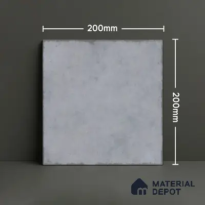 Subway Wall & Floor Tile TL 05255 Silonite Minerva Plain 8 x 8 inch Vitrified Matte Finish - 8 mm | Suitable for Accent / Feature Walls, Bathroom, Kitchen Wall & Backsplashes | Please Expect a Slight Variation of Pattern