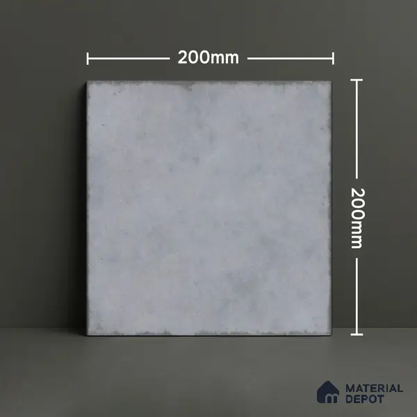 Subway Wall & Floor Tile TL 05255 Silonite Minerva Plain 8 x 8 inch Vitrified Matte Finish - 8 mm | Suitable for Accent / Feature Walls, Bathroom, Kitchen Wall & Backsplashes | Please Expect a Slight Variation of Pattern