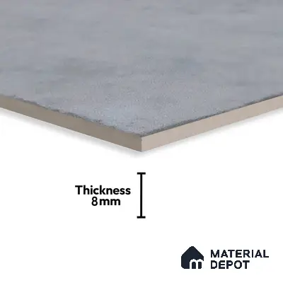 Subway Wall & Floor Tile TL 05255 Silonite Minerva Plain 8 x 8 inch Vitrified Matte Finish - 8 mm | Suitable for Accent / Feature Walls, Bathroom, Kitchen Wall & Backsplashes | Please Expect a Slight Variation of Pattern