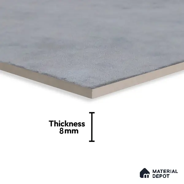 Subway Wall & Floor Tile TL 05255 Silonite Minerva Plain 8 x 8 inch Vitrified Matte Finish - 8 mm | Suitable for Accent / Feature Walls, Bathroom, Kitchen Wall & Backsplashes | Please Expect a Slight Variation of Pattern